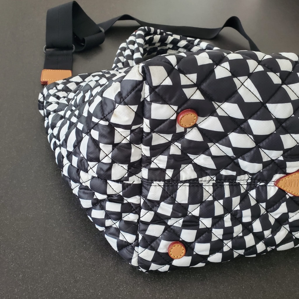MZ WALLACE Small Metro Tote Deluxe, Checkerboard - Picture 9 of 13